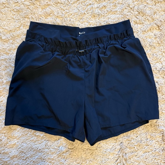 Zella Dark Blue Athletic Shorts - Picture 1 of 3